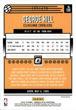 2018-19 Donruss Optic - Premium Box Set #108 George Hill Back