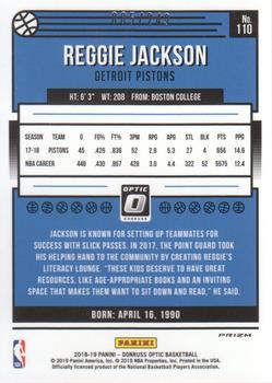 2018-19 Donruss Optic - Premium Box Set #110 Reggie Jackson Back