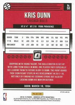 2018-19 Donruss Optic - Purple #58 Kris Dunn Back