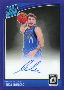 2018-19 Donruss Optic - Rated Rookies Signatures Blue #177 Luka Doncic Front