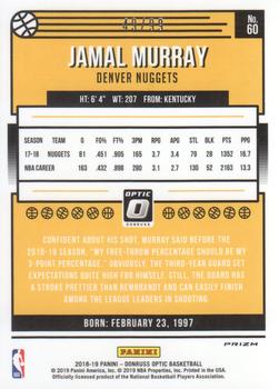 2018-19 Donruss Optic - Red #60 Jamal Murray Back