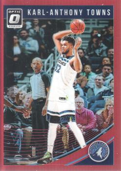 2018-19 Donruss Optic - Red #145 Karl-Anthony Towns Front