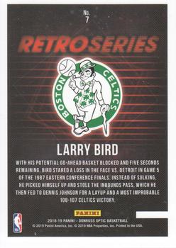 2018-19 Donruss Optic - Retro Series #7 Larry Bird Back