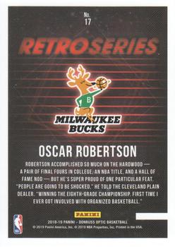 2018-19 Donruss Optic - Retro Series #17 Oscar Robertson Back