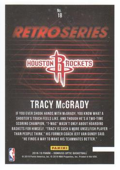 2018-19 Donruss Optic - Retro Series #18 Tracy McGrady Back