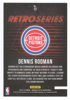 2018-19 Donruss Optic - Retro Series #22 Dennis Rodman Back