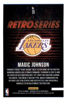 2018-19 Donruss Optic - Retro Series #25 Magic Johnson Back