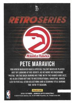 2018-19 Donruss Optic - Retro Series #27 Pete Maravich Back