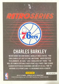 2018-19 Donruss Optic - Retro Series Fast Break Holo #16 Charles Barkley Back