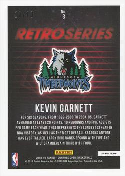 2018-19 Donruss Optic - Retro Series Gold #3 Kevin Garnett Back