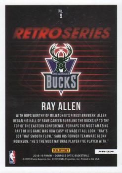 2018-19 Donruss Optic - Retro Series Holo #9 Ray Allen Back
