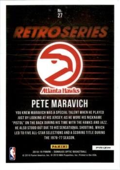 2018-19 Donruss Optic - Retro Series Holo #27 Pete Maravich Back