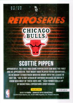 2018-19 Donruss Optic - Retro Series Red #12 Scottie Pippen Back