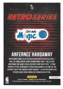2018-19 Donruss Optic - Retro Series Red #13 Anfernee Hardaway Back