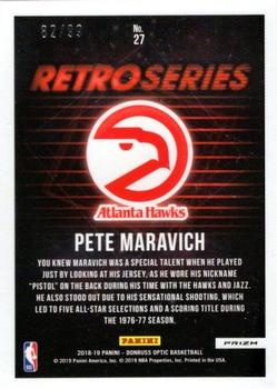 2018-19 Donruss Optic - Retro Series Red #27 Pete Maravich Back