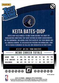 2018-19 Donruss Optic - Shock #191 Keita Bates-Diop Back