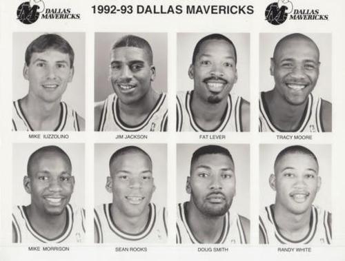 1992-93 Dallas Mavericks #NNO Mike Iuzzolino / Jim Jackson / Fat Lever / Tracy Moore / Mike Morrison / Sean Rooks / Doug Smith / Randy White Front
