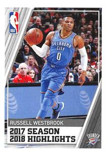 2018-19 Panini NBA Stickers European #1 Russell Westbrook Front