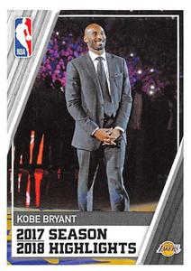 2018-19 Panini NBA Stickers European #2 Kobe Bryant Front