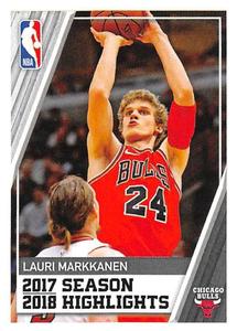 2018-19 Panini NBA Stickers European #3 Lauri Markkanen Front