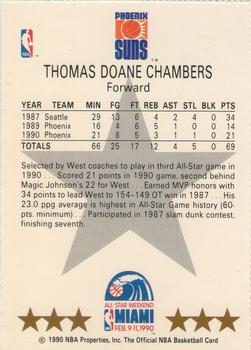 1990-91 Hoops - All-Star Program Perforated #NNO Tom Chambers Back