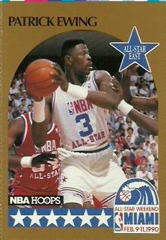 1990-91 Hoops - All-Star Program Perforated #NNO Patrick Ewing Front