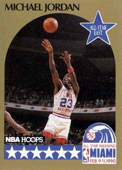 1990-91 Hoops - All-Star Program Perforated #NNO Michael Jordan Front