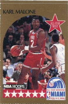 1990-91 Hoops - All-Star Program Perforated #NNO Karl Malone Front