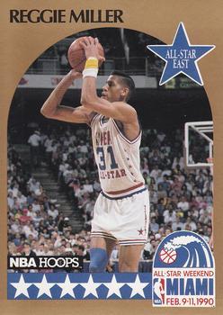 1990-91 Hoops - All-Star Program Perforated #NNO Reggie Miller Front