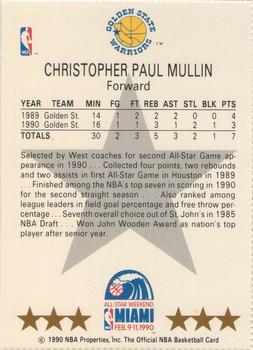 1990-91 Hoops - All-Star Program Perforated #NNO Chris Mullin Back