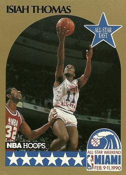 1990-91 Hoops - All-Star Program Perforated #NNO Isiah Thomas Front