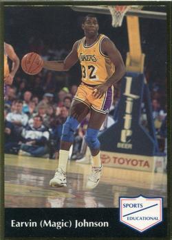 1991-92 Sports Educational - 1992 National Convention Promos #4 Magic Johnson Front