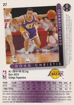 1993-94 Upper Deck Golden Grahams (Italian) #27 Doug Christie Back