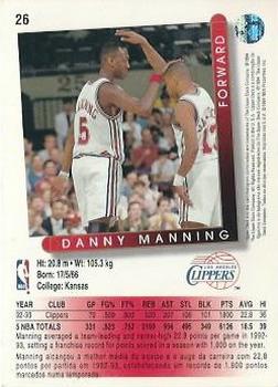 1993-94 Upper Deck Golden Grahams (Portuguese) #26 Danny Manning Back