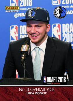 2018-19 Panini Instant NBA Draft Night #DN3 Luka Doncic Front