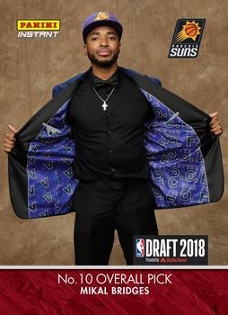 2018-19 Panini Instant NBA Draft Night #DN9 Mikal Bridges Front