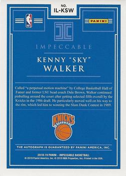 2018-19 Panini Impeccable - Illustrious Ink Holo Gold #IL-KSW Kenny 
