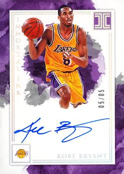 2018-19 Panini Impeccable - Immortal Ink Holo Silver #IM-KBR Kobe Bryant Front