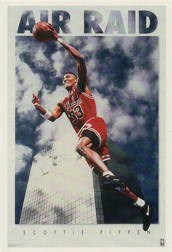 1994 Costaco Limited Edition Postercards #1 Scottie Pippen Front