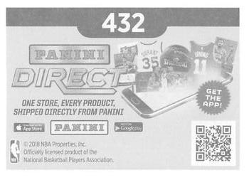 2018-19 Panini NBA Stickers #432 Rockets vs. Timberwolves Back