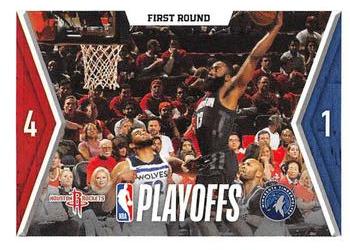 2018-19 Panini NBA Stickers #432 Rockets vs. Timberwolves Front