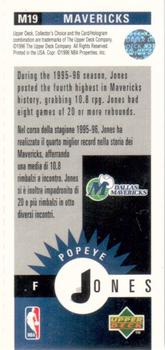 1996-97 Collector's Choice - Mini-Cards #M19 Popeye Jones Back