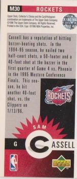 1996-97 Collector's Choice - Mini-Cards #M30 Sam Cassell Back