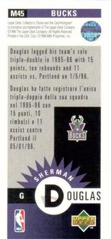 1996-97 Collector's Choice - Mini-Cards #M45 Sherman Douglas Back
