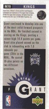 1996-97 Collector's Choice - Mini-Cards #M70 Brian Grant Back
