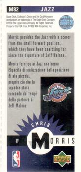 1996-97 Collector's Choice - Mini-Cards #M82 Chris Morris Back