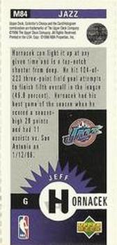 1996-97 Collector's Choice - Mini-Cards #M84 Jeff Hornacek Back