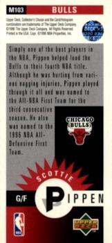 1996-97 Collector's Choice - Mini-Cards #M103 Scottie Pippen Back