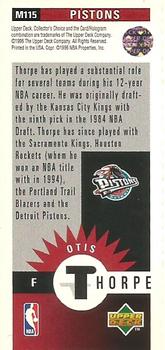 1996-97 Collector's Choice - Mini-Cards #M115 Otis Thorpe Back