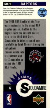 1996-97 Collector's Choice - Mini-Cards #M171 Damon Stoudamire Back